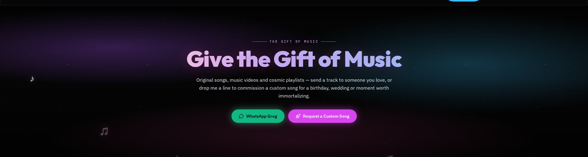 Give the Gift of Music — Greg's Music & Videos